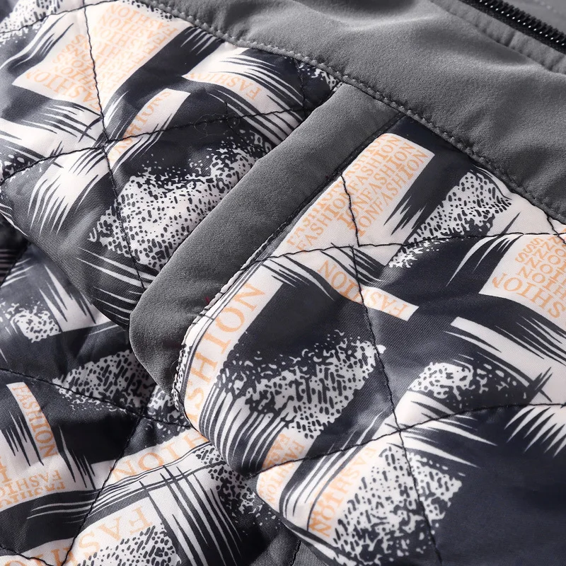 Men's Fashion Autumn  Winter Cold-proof Warm Cotton-padded Jacket Casual Jacket Down Padded Jacket Thick Padded Jacket Plus Size