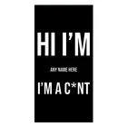 Пляжное полотенце из микрофибры I'm A C * nt, 7 цветов