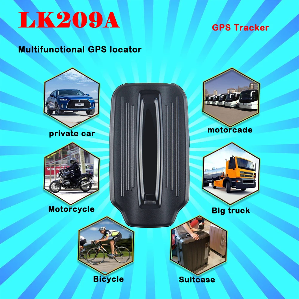 GPS трекер Автомобильный LK209A 6000 мАч с длительным сроком службы батареи|GPS-трекеры| |