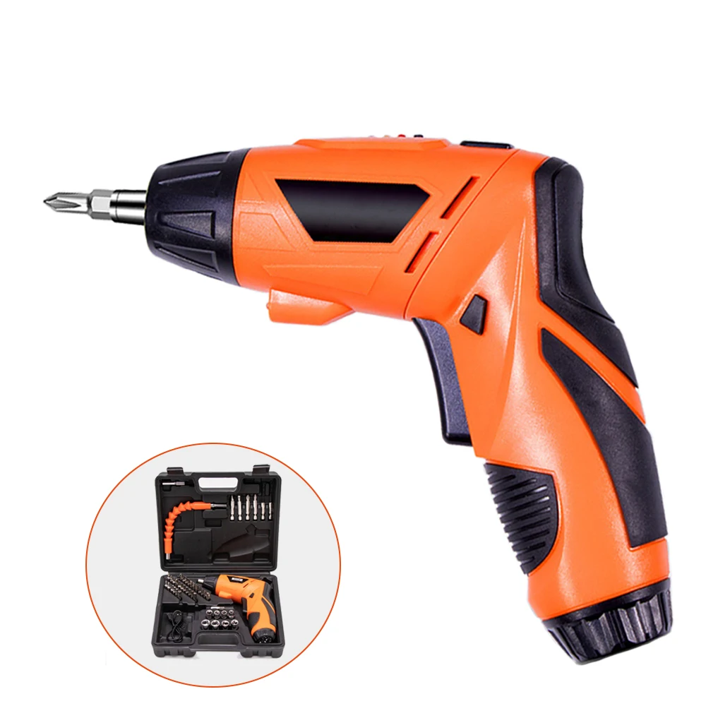 

Cordless Electric Screwdriver USB Rechargeable Lithium Battery Small Electric Drill Portable Multifunctional Hand Tool Set