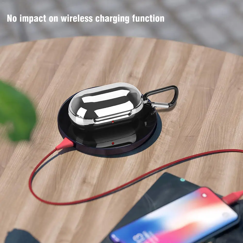 Чехол из тпу с силиконовым покрытием и защитой от падения для Samsung Galaxy Buds чехол