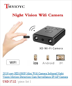 Новинка XD wifi мини камера 1080P HD самая маленькая ИК видеокамера ночного видения микро камера детектор движения Автомобильный видеорегистратор pk XW камера