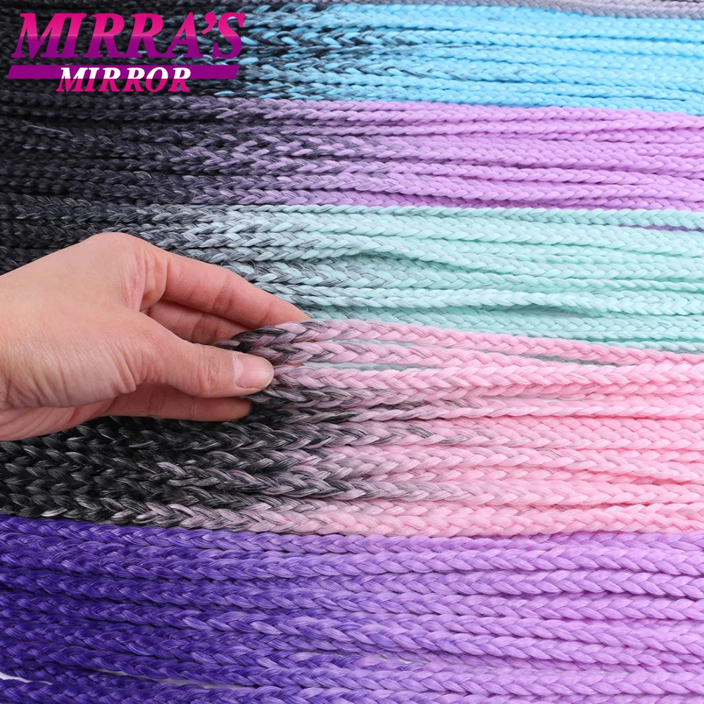 Синтетические косички для наращивания волос 2 пряди плетеный конский хвост с