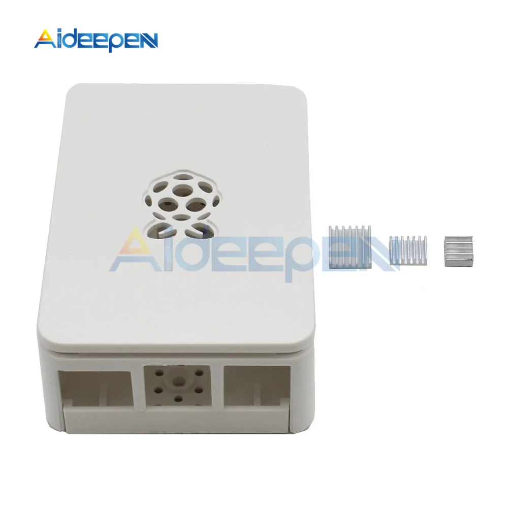 Черно-белый чехол для Raspberry PI 4 Модель B ABS пластиковый чехол Корпус корпуса КОРПУСА ДЛЯ PI4 с радиатором