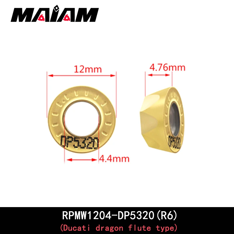 

RPMT RPMW Round milling tool RPMT1204 MO RPMW1003 cnc turning tool milling lathe emr tool rod for all steel parts within HRC40