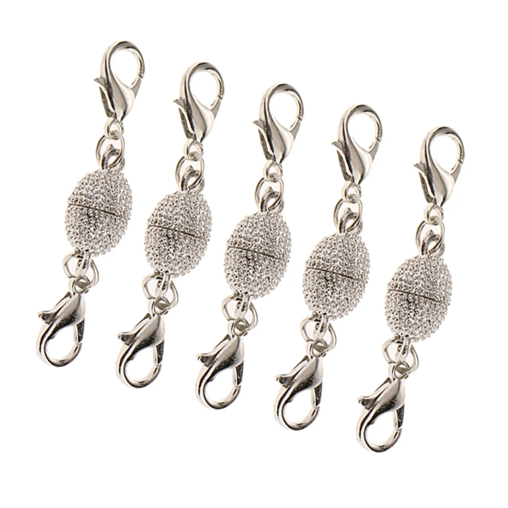 

5 шт., Двойные застежки-карабины, магнитное ожерелье для ювелирных изделий крючок для браслетов DIY