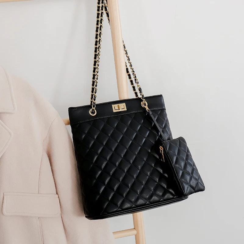 Большая вместительная Брендовая женская сумка на плечо роскошный дизайн