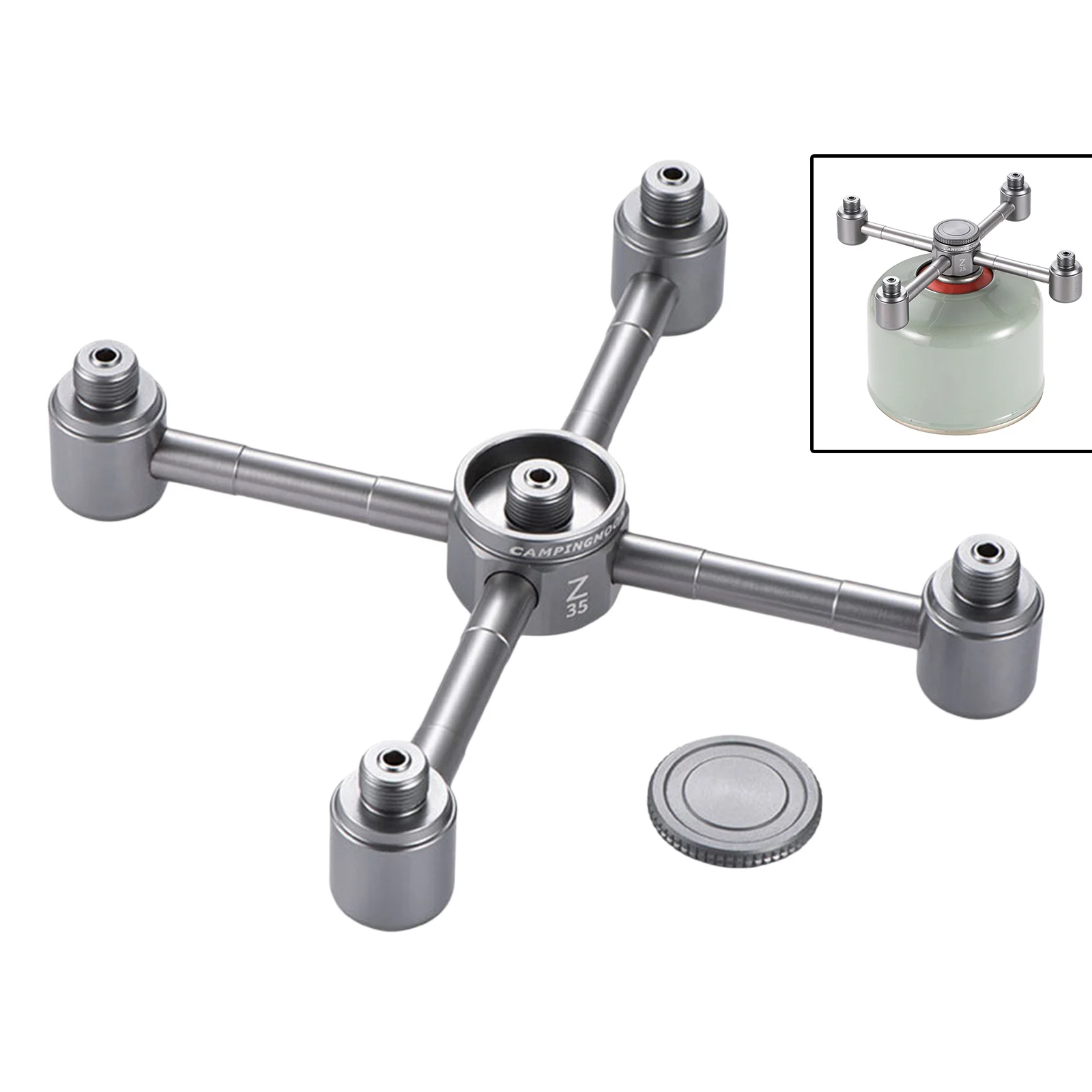 

Outdoor Stove Adapter One-Five Outputs Propane Tank Furnace Convert Refill Adapter Connector Picnic Hiking