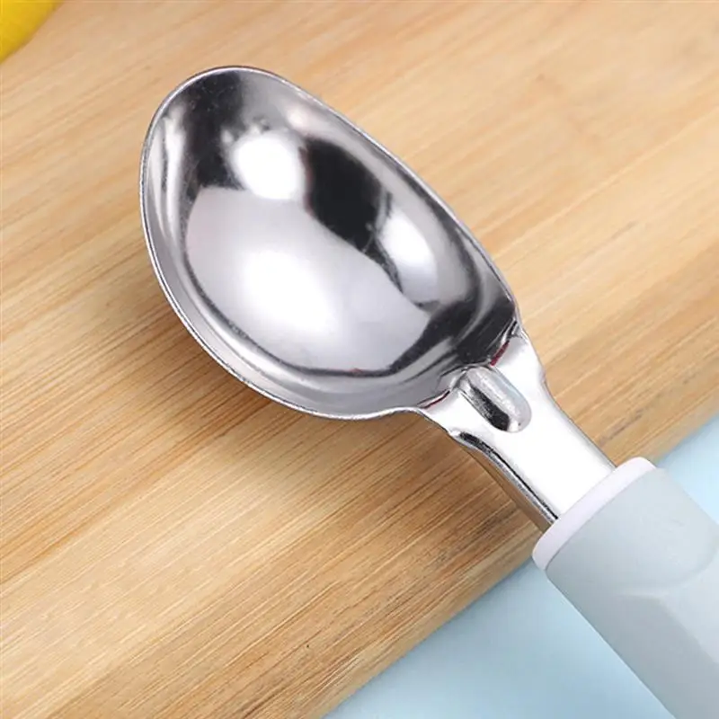 

Kapmore 2Pcs Ice Cream Spoon Nonslip Ergonomic Basting Spoon Fruit Scoop Melon Scoop Ice Cream Tools Accessories