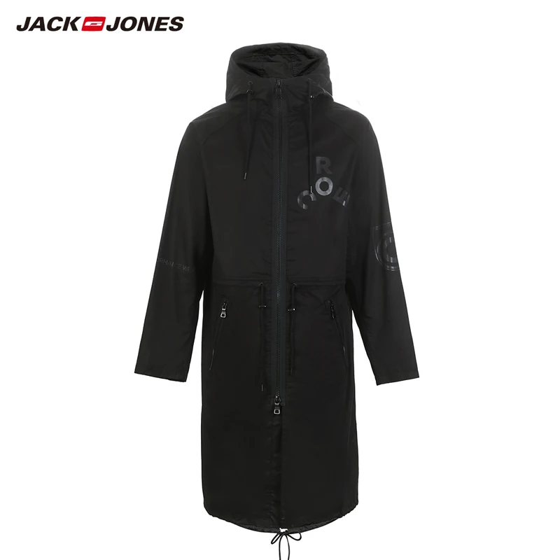 Мужское длинное пальто с капюшоном JackJones куртка выше колена уличная одежда 219121549 |