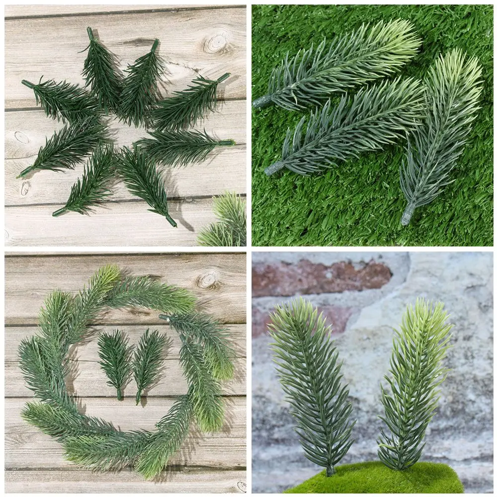 

Gift Box DIY Accessories Wall Decorative Pine Needles Christmas Party Decoration Pine Branches Artificial Fake Plant