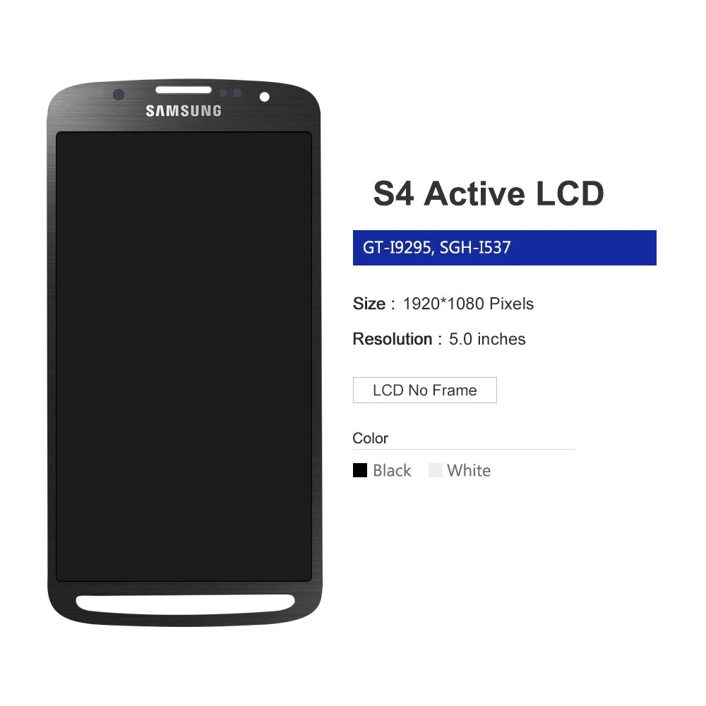 Сенсорный экран 5 0 ''для Samsung Galaxy S4 Active i9295 i537 дигитайзер сенсорная стеклянная