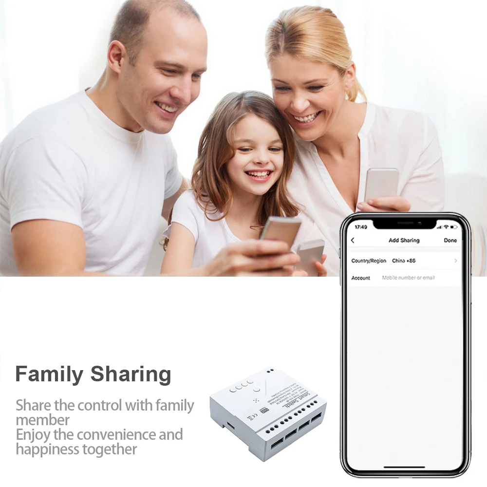 4CH WiFi RF Tuya Smart Life пульт дистанционного управления беспроводной умный