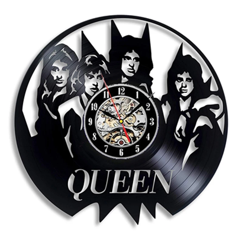 Настенные часы Queen Rock Band с музыкальной темой классические светодиодный виниловая