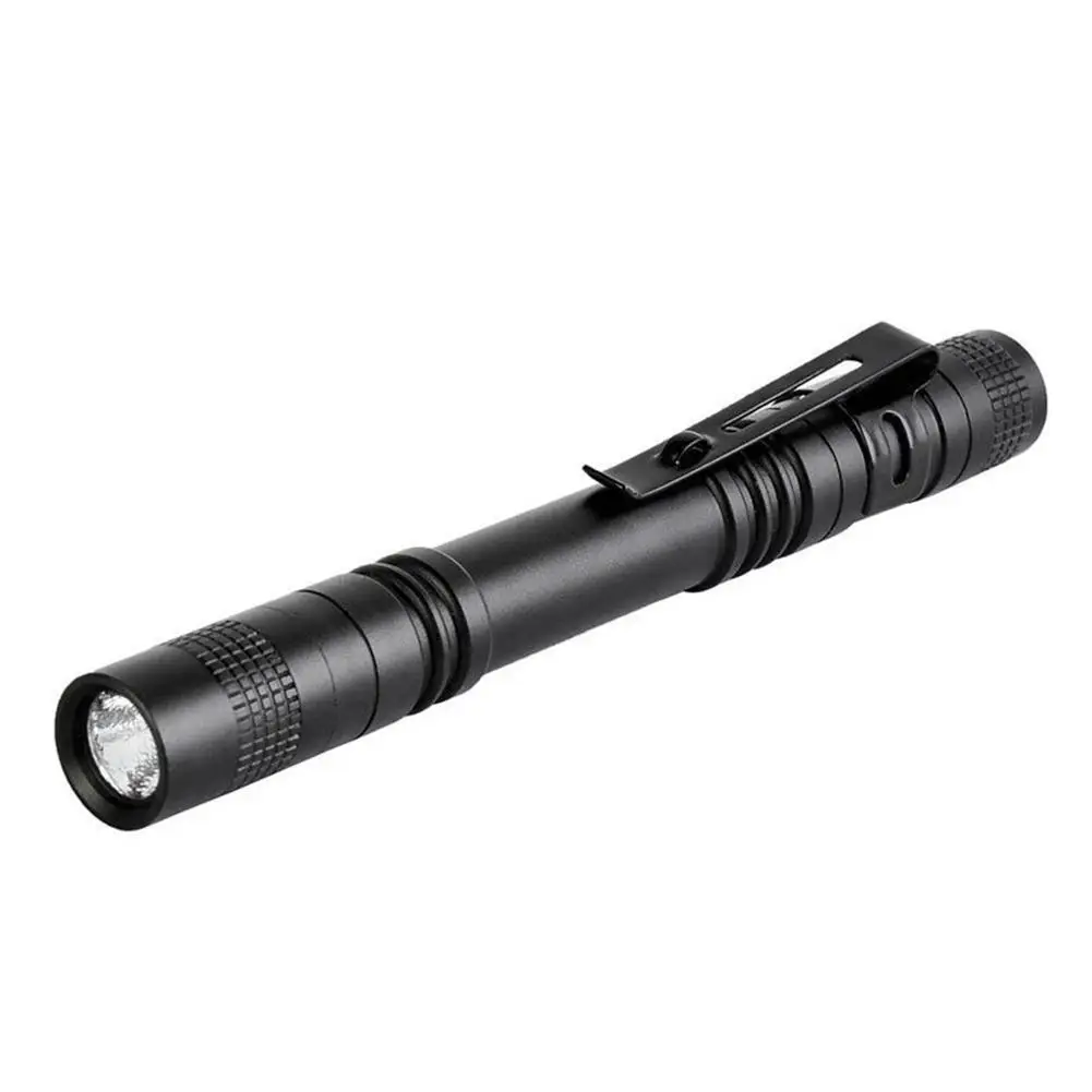 

1 PCS Mini Portable Flashlight Aluminum Alloy Portable Flashlight Clip Non-slip Wear-resistant Lighting Lamp