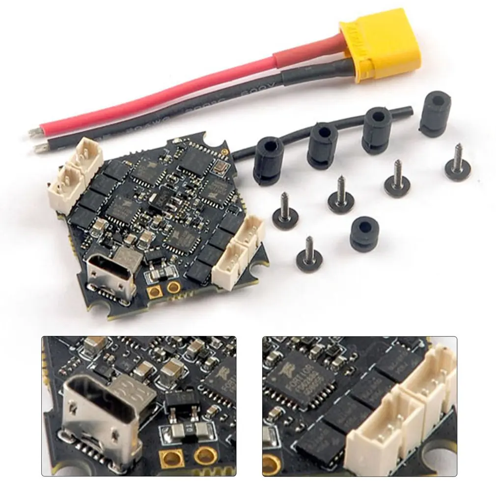Happymodel Crazybee F4 PRO V3.0 Контроллер полета Blheli_S 10A 2-4S ESC приемник для радиоуправляемой FPV