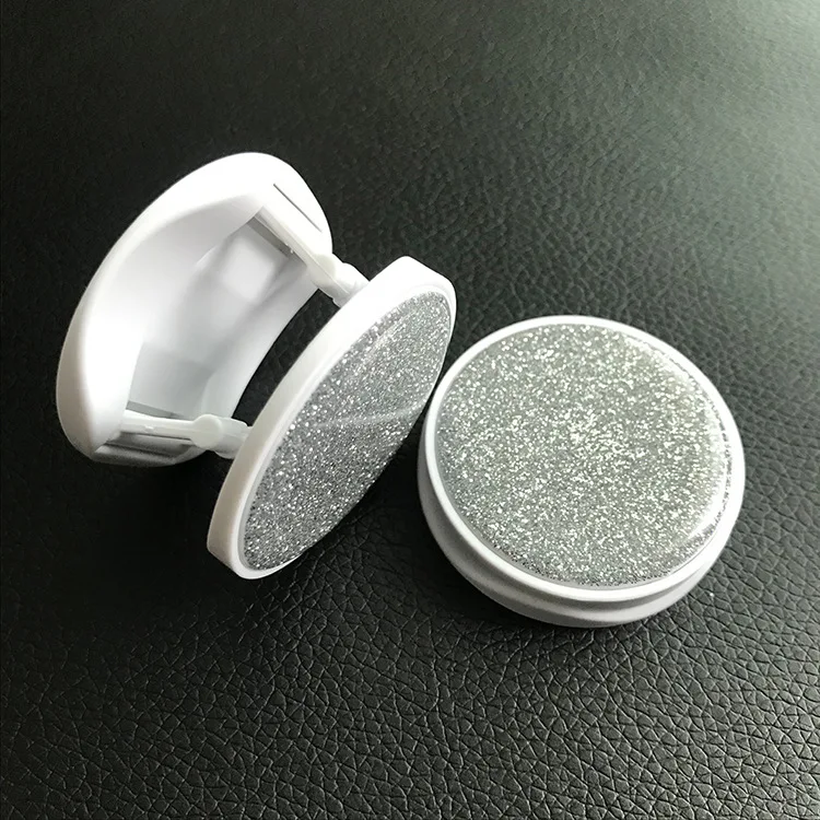 1pcs Glitter epoxy glue round material mobile phone folding stretch bracket Phone Holder girp support finger ring stand holder | Мобильные