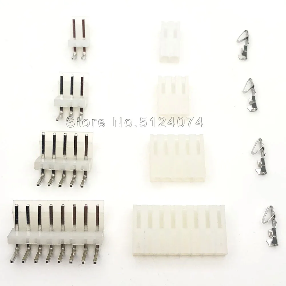 Наборы CH3.96mm коннекторов 2/3/4/5/6/7/8/9/10P CH3.96 изогнутые иглы с углом 90 градусов