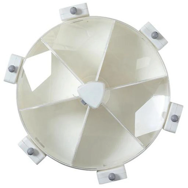 

Поворотные контейнеры для хранения зерновых продуктов, контейнер-диспенсер для сухой пищи и риса, пластиковые разделенные ячейки, настенны...