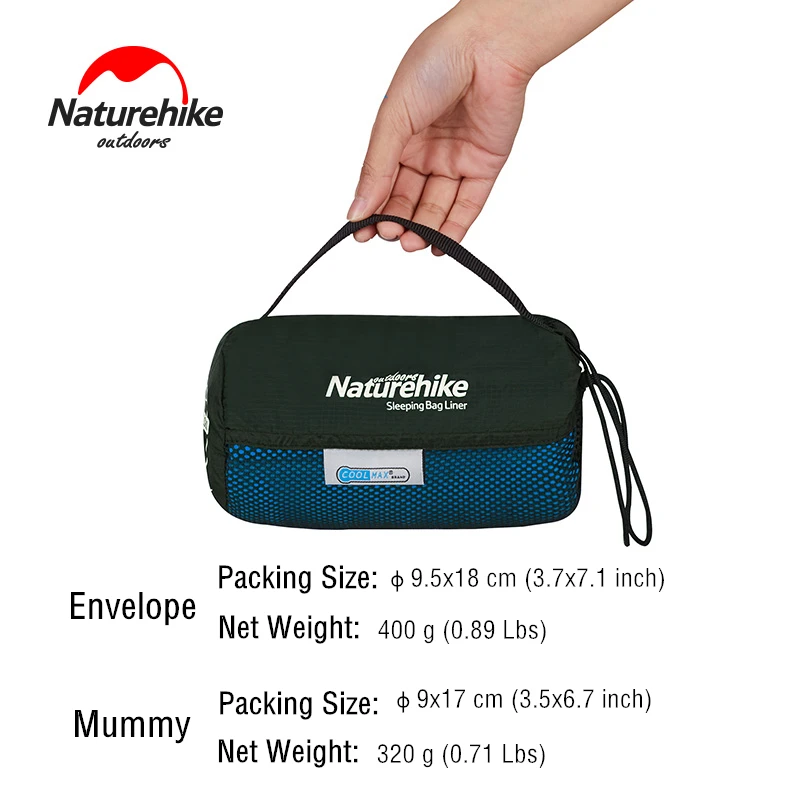 Спальный мешок Naturehike Coolmax для путешествий Сверхлегкий портативный спальный