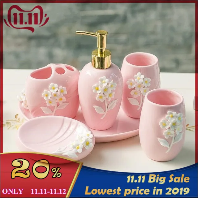 Модные аксессуары для ванной керамические набор Лосьон бутылка держатель зубной