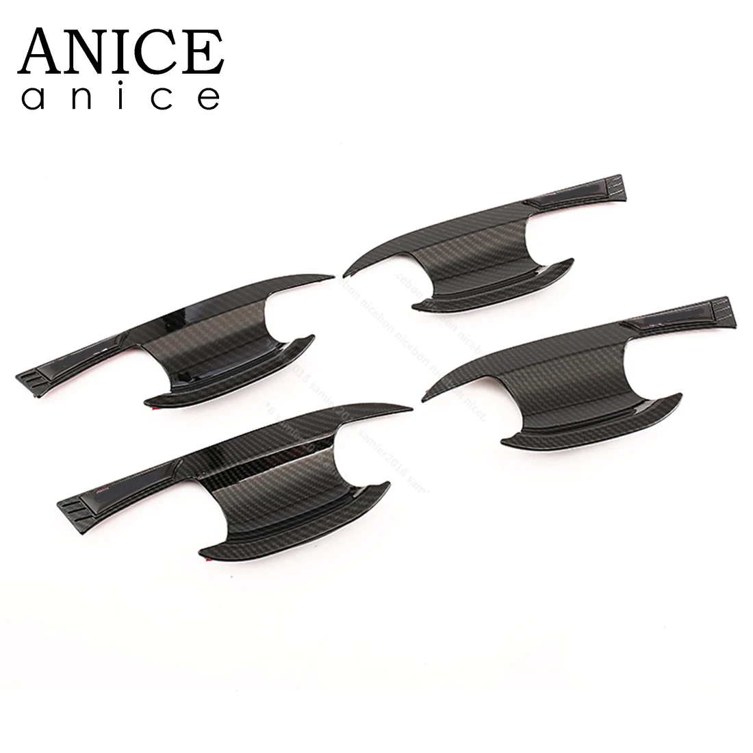 Наружная дверная ручка из углеродного волокна отделка чаши подходит для Volkswagen