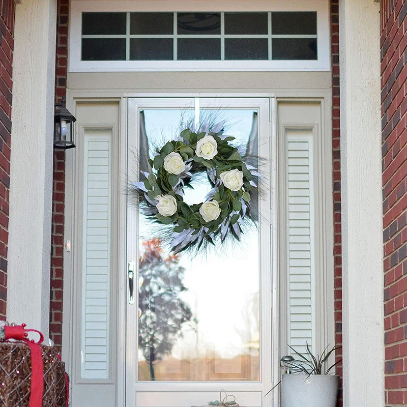 Эвкалипт гирлянда эвкалипт искусственные виноградные цветы Шелковый зеленая