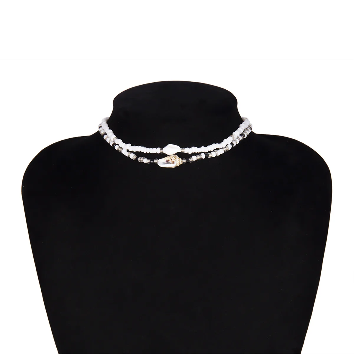 Fashion Colorful Beaded Collar Chokers Femme Statement Jewelry Bohemia Seashell Neck Collars For Women Necklace | Украшения и