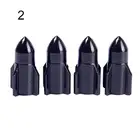 4 шт. колпачок на стержень колеса автомобильного автомобиля велосипеда из алюминиевого сплава в форме ракеты