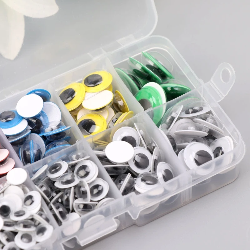 

500Pcs Self-adhesive Wiggly Wobbly Googly Eyes DIY Crafts Accessory Scrapbooking