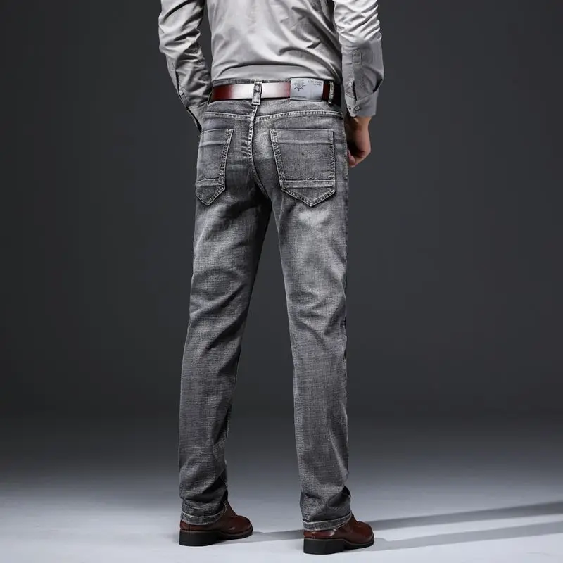 2020 Новое поступление высококачественные хлопковые прямые эластичные джинсы
