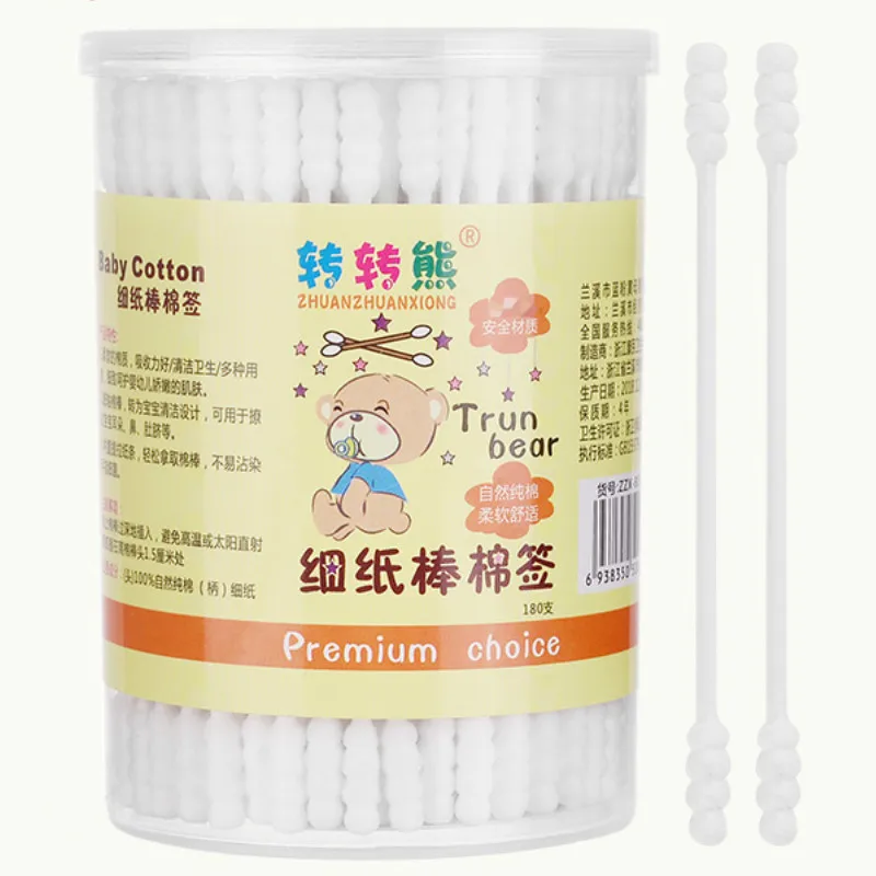 180 шт./кор. ватные палочки Бумажные мягкие бутоны микрощетка набор для оказания