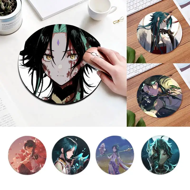 

Прочный резиновый коврик для мыши xiao genshin impact, Удобный круглый коврик для мыши, серия планеты, коврик для рабочего стола «сделай сам», Настол...