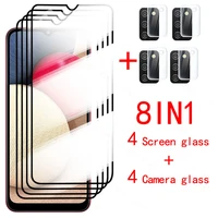 8in1 camera glass for samsung a02s a12 a11 protective glass on for galaxya12 a52 a72 5g a32 a 02s 12 52 phone screen film glas