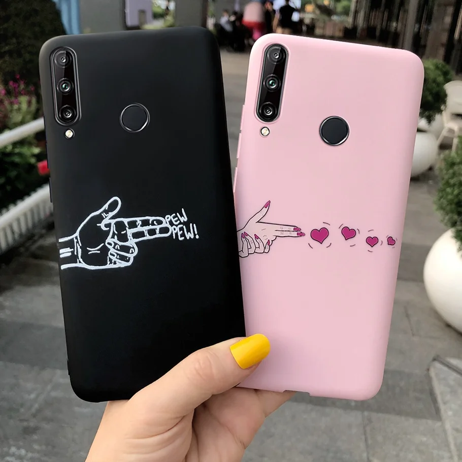 Чехол карамельного цвета для Honor 9C 2020 мягкий силиконовый чехол-бампер 3D Huawei