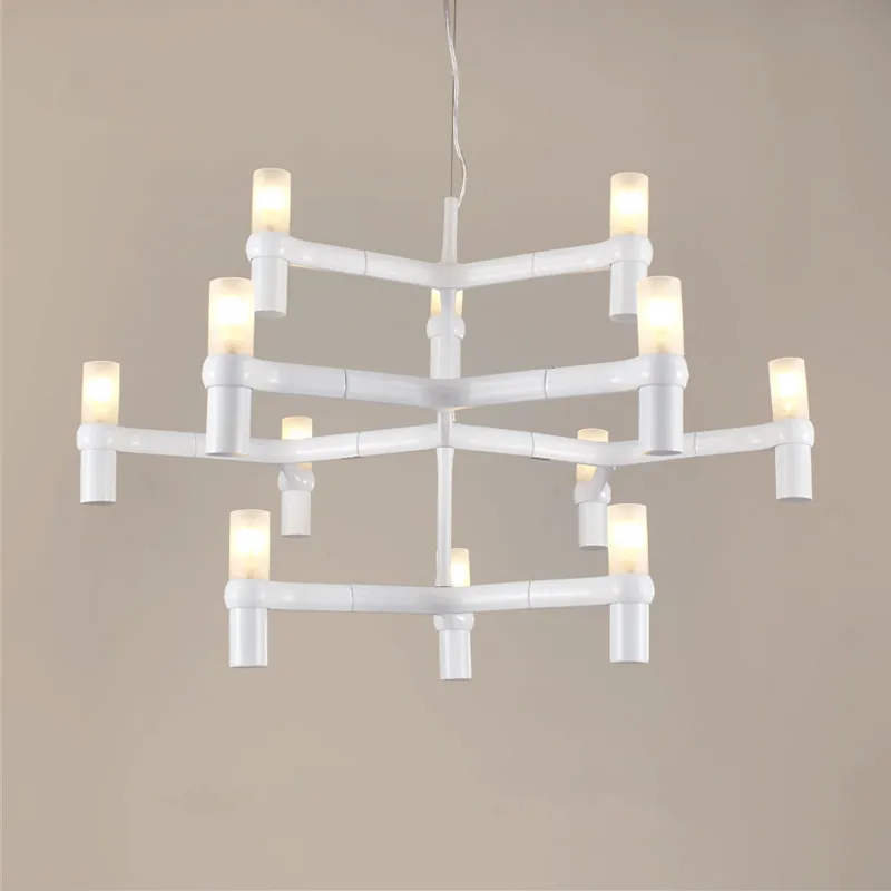 

Vitrust Nordic Chandeliers Lighting Lampadari Kroonluchter luchters lampadario Modern Candle Crown Lamps led lustres para sala
