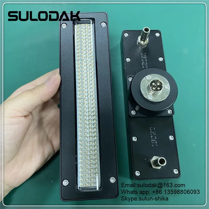 2 шт. 800 Вт УФ чернила сушки отверждения лампы с резервуар для воды кулер один