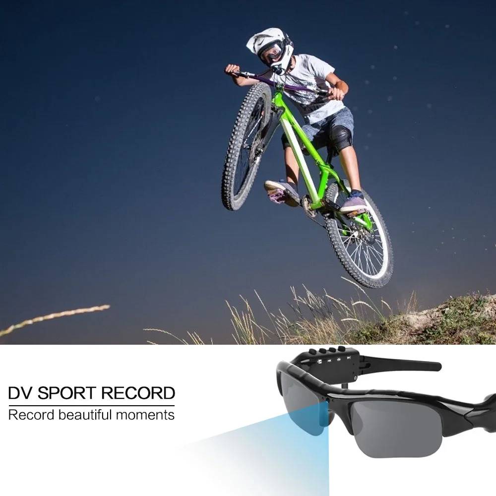 구매 새로운 스마트 HD 1080P 32 기가 바이트 편광 렌즈 미니 선글라스 카메라 다기능 블루투스 MP3 플레이어 스포츠 DV 비디오 레코더