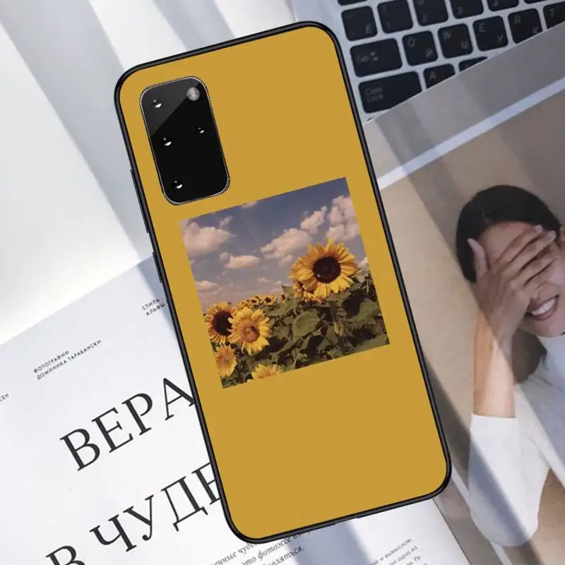 

Rose Flower Sunflower Phone Case For Samsung S6 S7 edge S8 S9 S10 e plus A10 A50 A70 note8 J7 2017