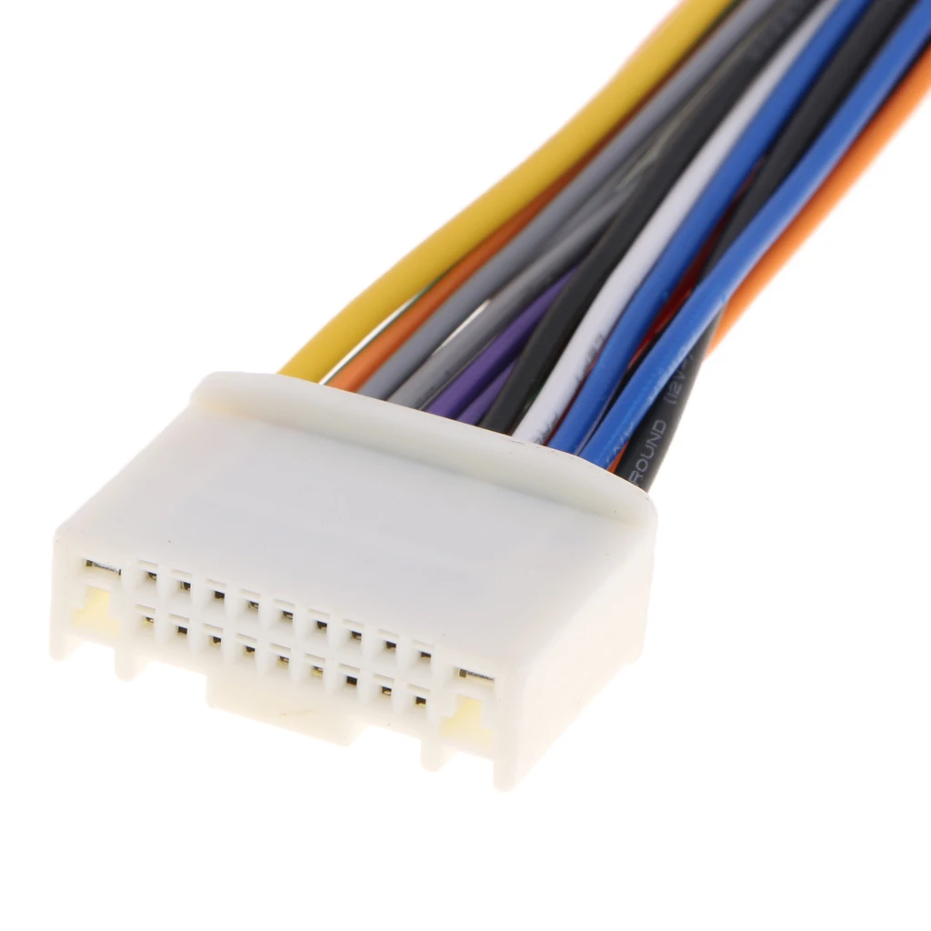 

Dual Car Audio Wiring Harness Stereo 12 Pin Wire Connector For Nissan Tiida