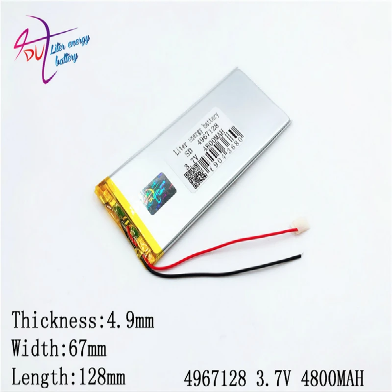 Литровая энергия БАТАРЕЯ вместимость планшета ПК 4967128 3 7 V 5065125 4800MAH Универсальный