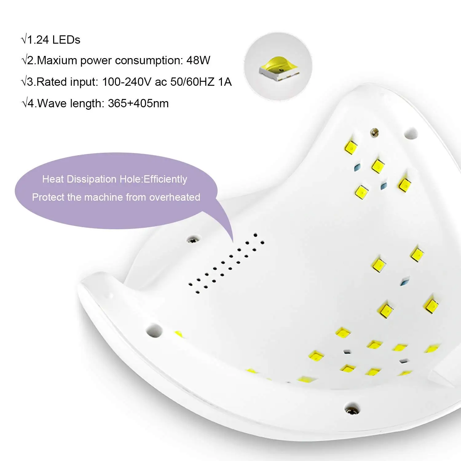 Гель-лак для ногтей Machicure аппарат SUN4S Plus светодиодная УФ-лампа 48 Вт Сушилка с