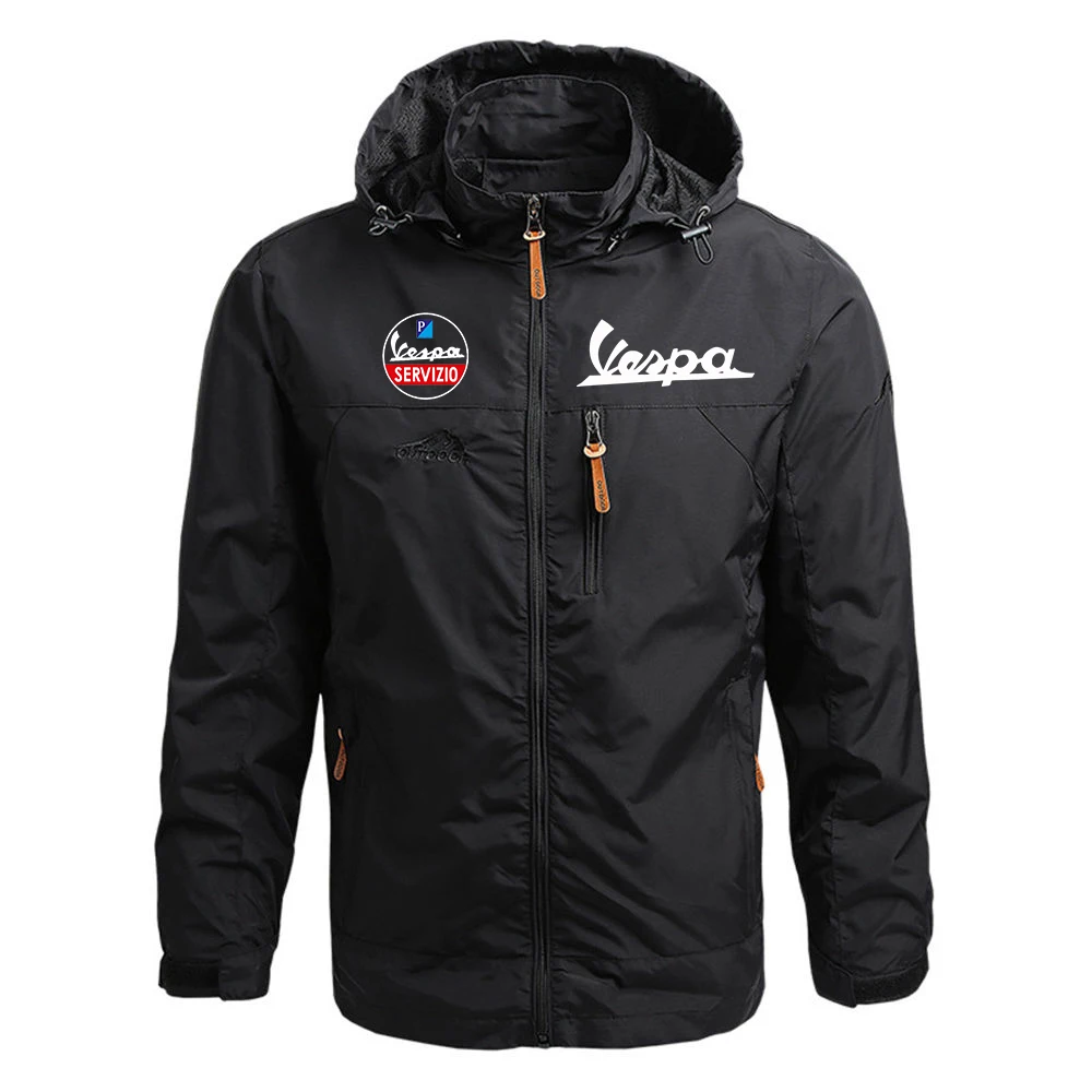 

Vespa Logo New Zipper Hooded Style Custom Print 2021 Classic Men Warm Sweatshirts Cardigan Jacket Hoodie Male Coats