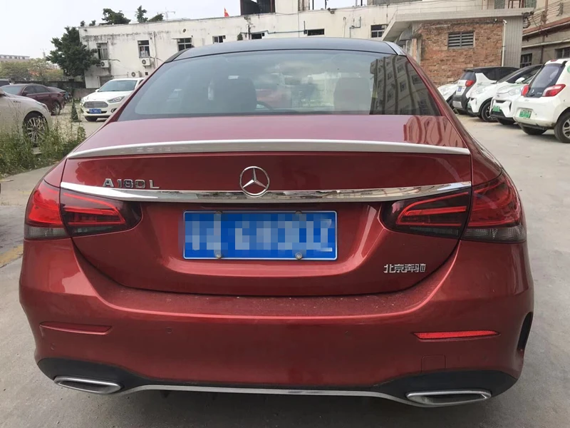 Спойлер для Mercedes-Benz W177 2019-2020 A180 A200 A250 спойлер из АБС-материала заднее крыло