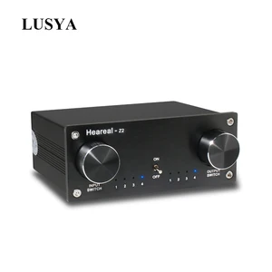 Lusya 4 входа 4 выхода без потерь, аудио переключатель сигналов, переключатель сплиттера, Селекторный постоянный ток 12 В, E4-003