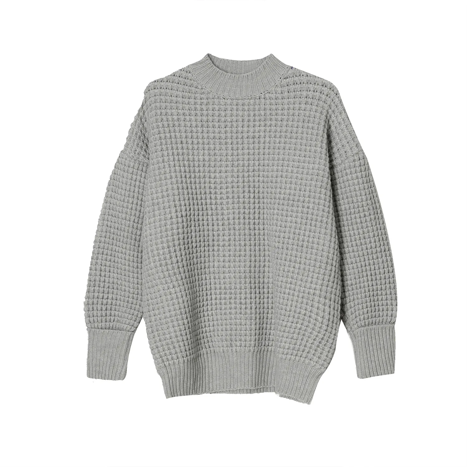 

IEFB Men's Wear 2020 New Loose Oversized Kintted Pullover Crew Neck Long Sleeve All-match Long Sleeve Knitting Sweater 9Y5035