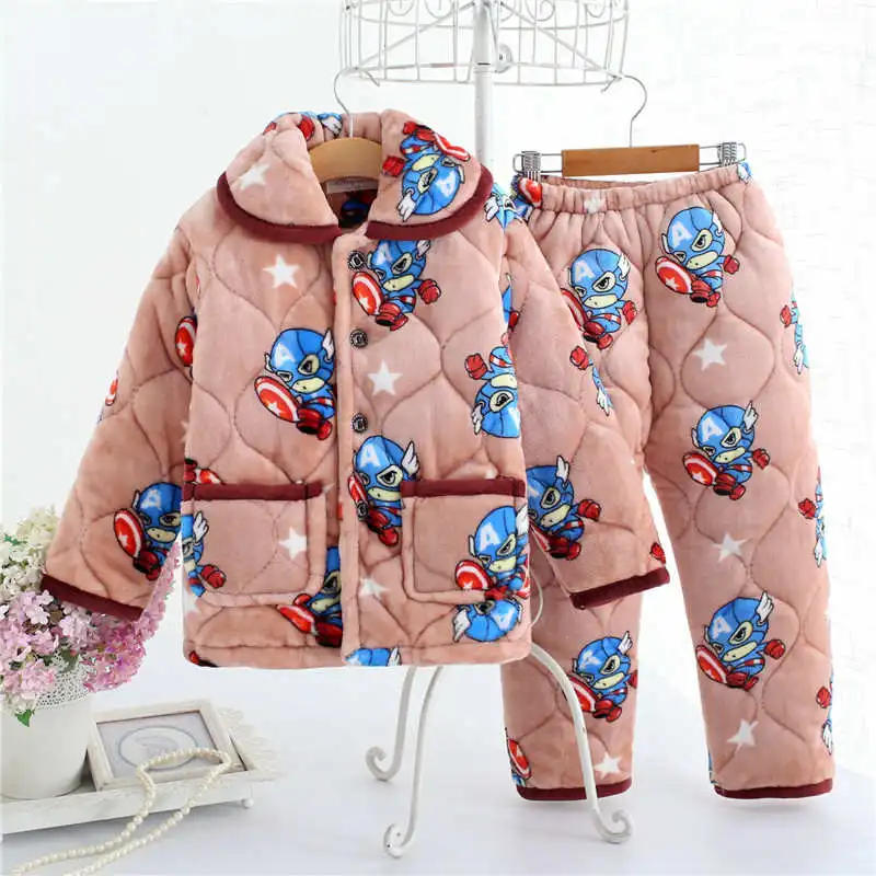 6163 pajama sets Pijama infantil; детская одежда; зимние пижамные комплекты; утепленная Пижама; комплект; детские пижамы; детская фланелевая одежда для сна; пижамы для младенцев - Цвет: 6163 pajama sets