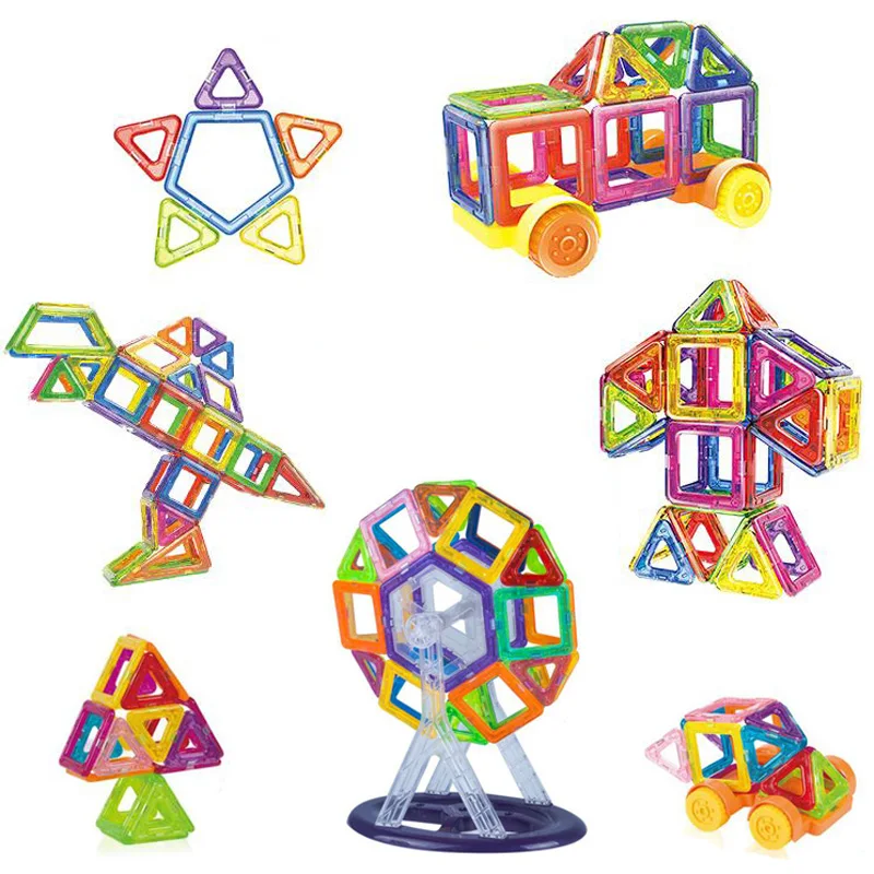 184 шт мини Магнитная конструкция модели игрушки с дистанционным управлением