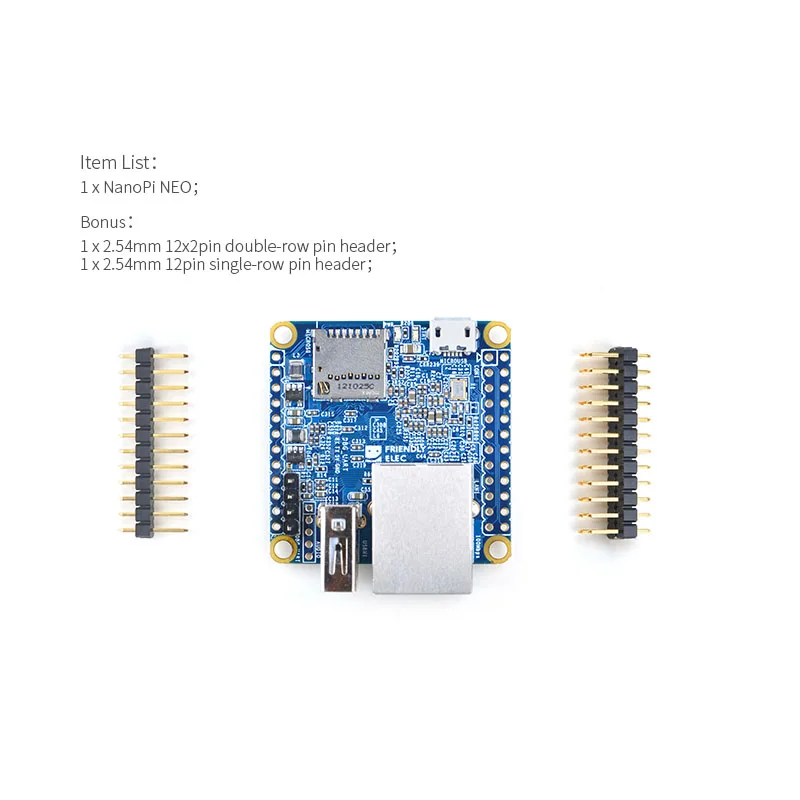 NanoPi NEO макетная плата Allwinner H3 с открытым исходным кодом Super Raspberry Pie Quad core Cortex A7 DDR3 RAM