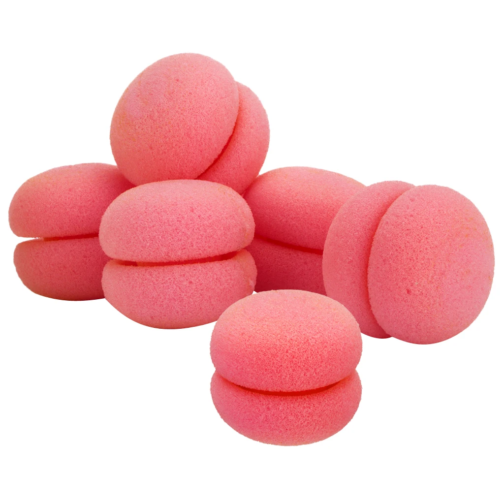 

Pack Of 6pcs High-Elastic Sponge Hair Curler Ball Rollers Hair Curling Bun